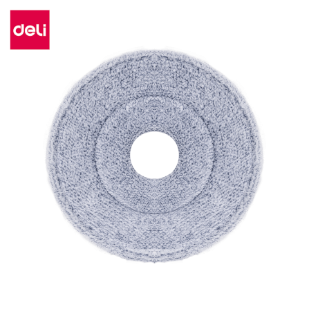 อะไหล่ผ้าม็อบไมโครไฟเบอร์ DELI VS1053-GR-01 ซึมซับได้ดี 25ซม. สีเทา_1